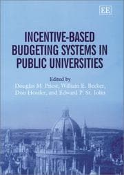 Tapa de Incentive-based budgeting systems in public universities