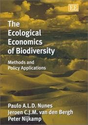 Tapa de ECOLOGICAL ECONOMICS OF BIODIVERSITY: METHODS AND POLICY APPLICATIONS