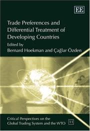 Tapa de Trade Preferences And Differential Treatment of Developing Countries (Critical Perspectives on the Global Trading System)