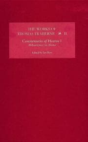 Tapa de The Works of Thomas Traherne II: Commentaries of Heaven, part 1