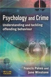 Tapa de Psychology and crime