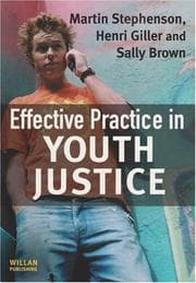 Tapa de Effective practice in youth justice