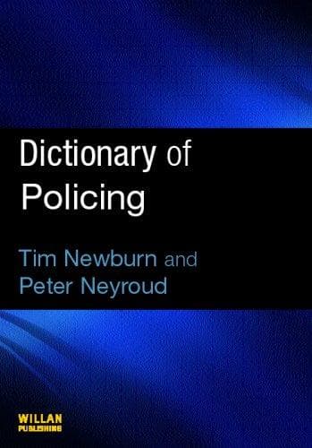 Tapa de Dictionary of Policing