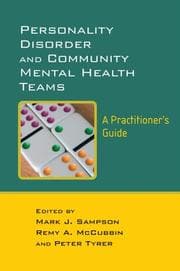Tapa de Personality Disorder and Community Mental Health Teams