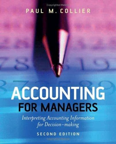 Tapa de Accounting for Managers