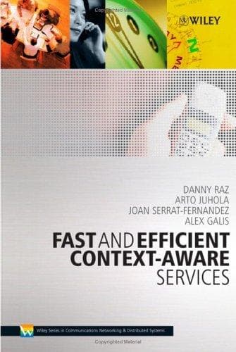 Tapa de Fast and Efficient Context-Aware Services (Wiley Series on Communications Networking & Distributed Systems)