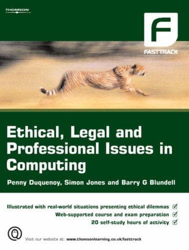 Tapa de Ethical, Legal and Professional Issues in Computing