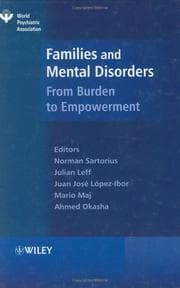 Tapa de Families and mental disorders