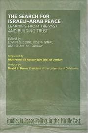 Tapa de The search for Israel-Arab peace