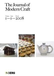 Tapa de Journal of Modern Craft