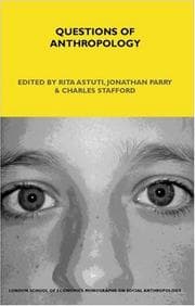 Tapa de Questions of anthropology