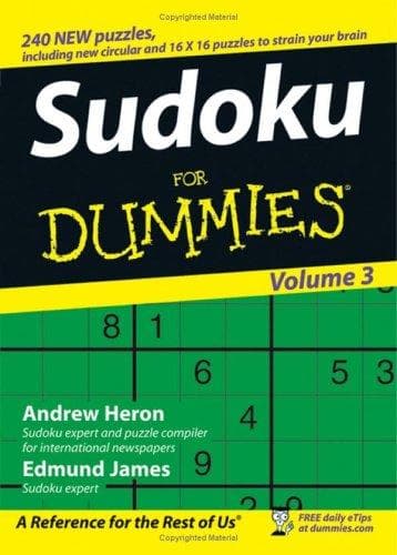 Tapa de Sudoku for Dummies, Volume 3