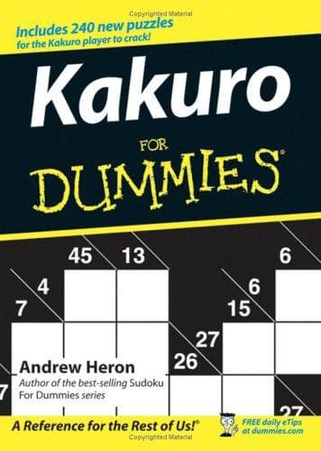Tapa de Kakuro For Dummies