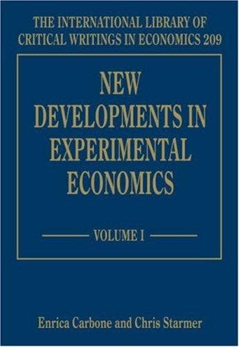 Tapa de New Developments in Experimental Economics