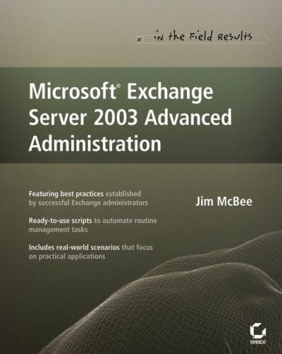 Tapa de Microsoft Exchange Server 2003 Advanced Administration
