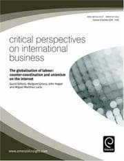 Tapa de Globalisation of Labour Counter-Coor