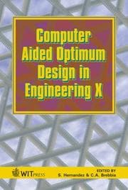 Tapa de Computer aided optimum design in engineering X
