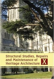 Tapa de Structural Studies, Repairs and Maintenance of Heritage Architecture X