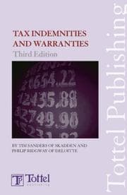 Tapa de Tax indemnities and warranties