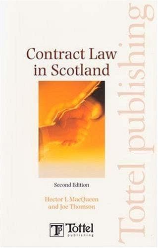 Tapa de Contract law in Scotland