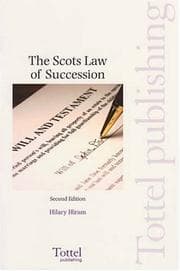 Tapa de The Scots Law of Succession