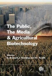 Tapa de MEDIA, THE PUBLIC AND AGRICULTURAL BIOTECHNOLOGY; ED. BY DOMINIQUE BROSSARD