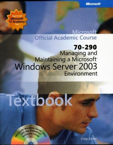 Tapa de 70-290 Managing and Maintaining a Microsoft Windows Server 2003 Environment Package