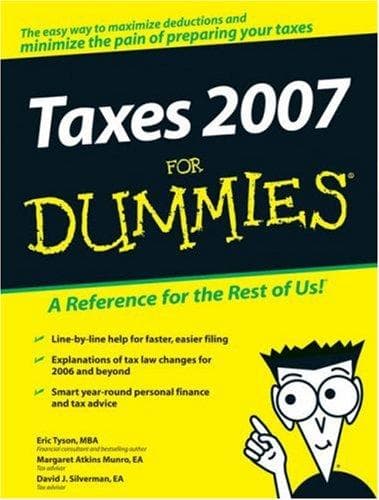 Tapa de Taxes 2007 For Dummies (Taxes for Dummies)