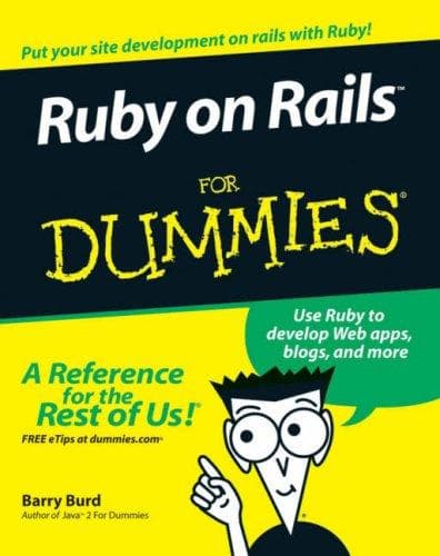 Tapa de Ruby on Rails For Dummies