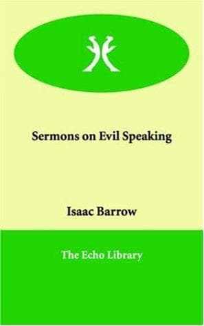 Tapa de Sermons on Evil Speaking