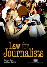 Tapa de Law for Journalists (Law Textbooks)