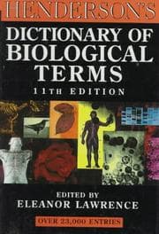 Tapa de Henderson's Dictionary of Biological Terms, 11th Edition