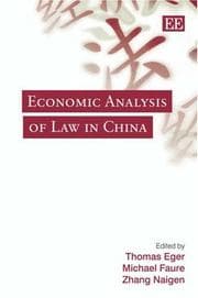 Tapa de Economic analysis of law in China