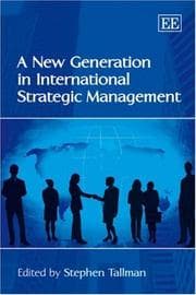 Tapa de A New Generation in International Strategic Management