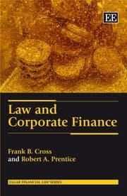 Tapa de Law and Corporate Finance (Elgar Financial Law)
