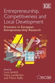 Tapa de ENTREPRENEURSHIP, COMPETITIVENESS AND LOCAL DEVELOPMENT: FRONTIERS IN EUROPEAN...; ED. BY LUCA LANDOLI