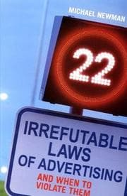 Tapa de 22 Irrefutable Laws of Advertising