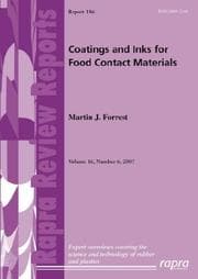 Tapa de Coatings and Inks for Food Contact Materials (Rapra Review Reports)