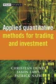 Tapa de Applied quantitative methods for trading and investment