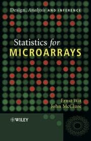 Tapa de Statistics for microarrays