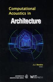 Tapa de Computational Acoustics in Architecture (Advances in Architecture Volume 8)