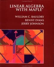 Tapa de Linear algebra with Maple