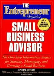 Tapa de The Entrepreneur magazine small business advisor