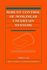 Tapa de Robust control of nonlinear uncertain systems