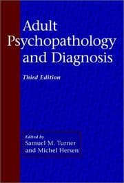 Tapa de Adult psychopathology and diagnosis