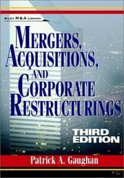 Tapa de Mergers, Acquisitions, and Corporate Restructurings
