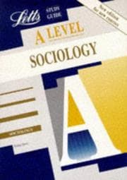 Tapa de A-level Study Guide Sociology (Letts Educational A-level Study Guides)