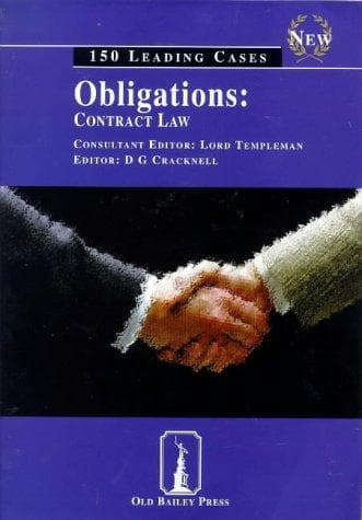 Tapa de Obligations: Contract Law