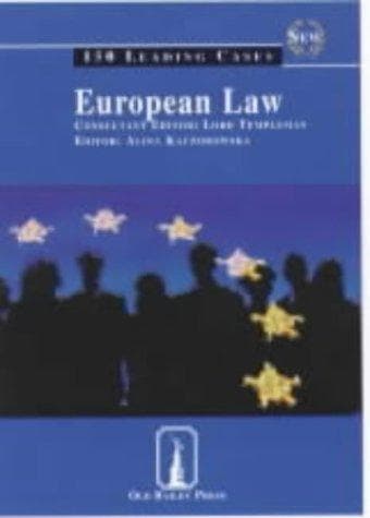 Tapa de European Law