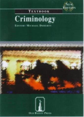 Tapa de Criminology Textbook